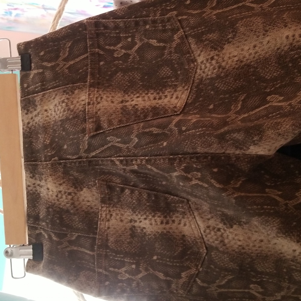 Reformation Python Print High Waisted Jeans - image 4